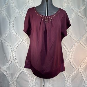 K. Jordan Purple Blouse XL